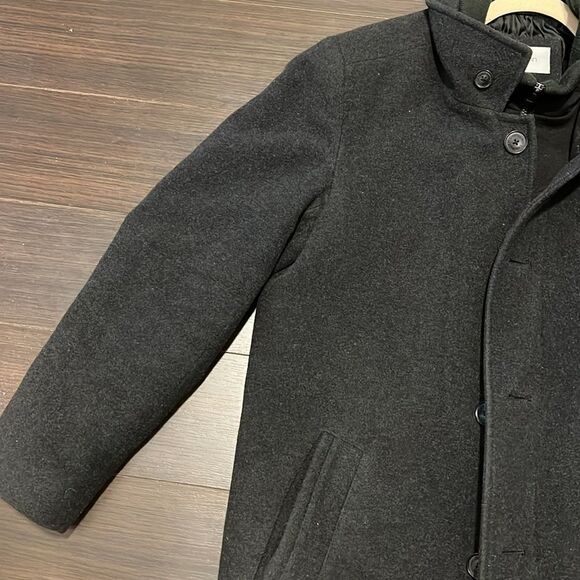 CALVIN KLEIN Men’s Classic Fit Gray Wool Blend Overcoat, 38R - Picture 11 of 13